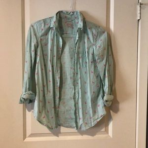 Flamingo print shirt